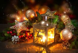 Weihnachtliche Laterne