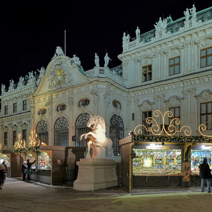Weihnachtsdorf Schloss Belvedere