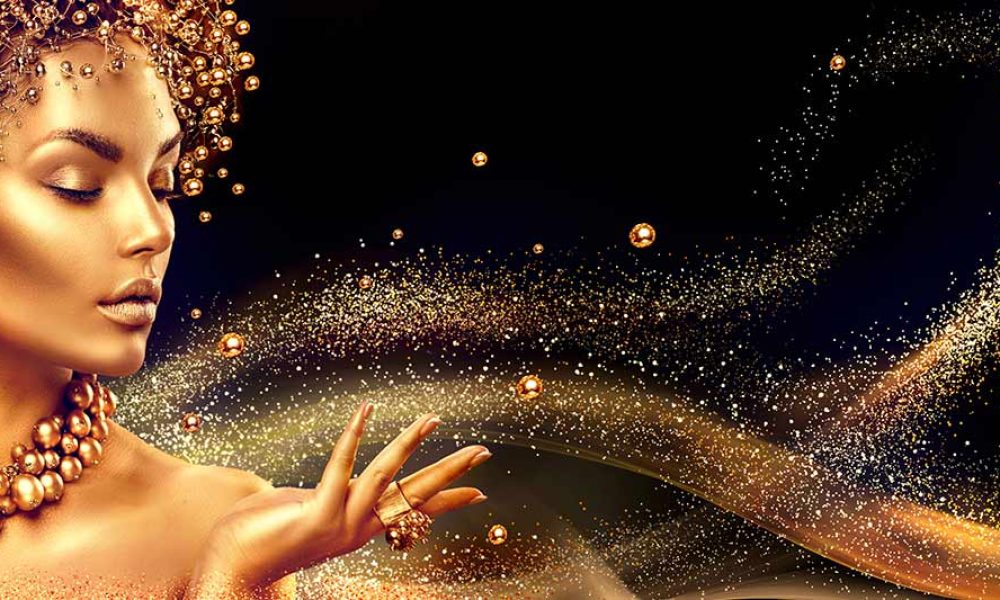 Goldene Frau